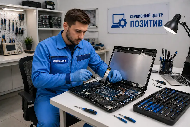 Замена шлейфа матрицы ноутбука в Люберцах