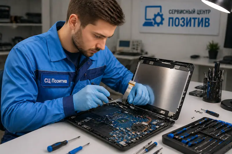 Ремонт шлейфа матрицы ноутбука в Люберцах