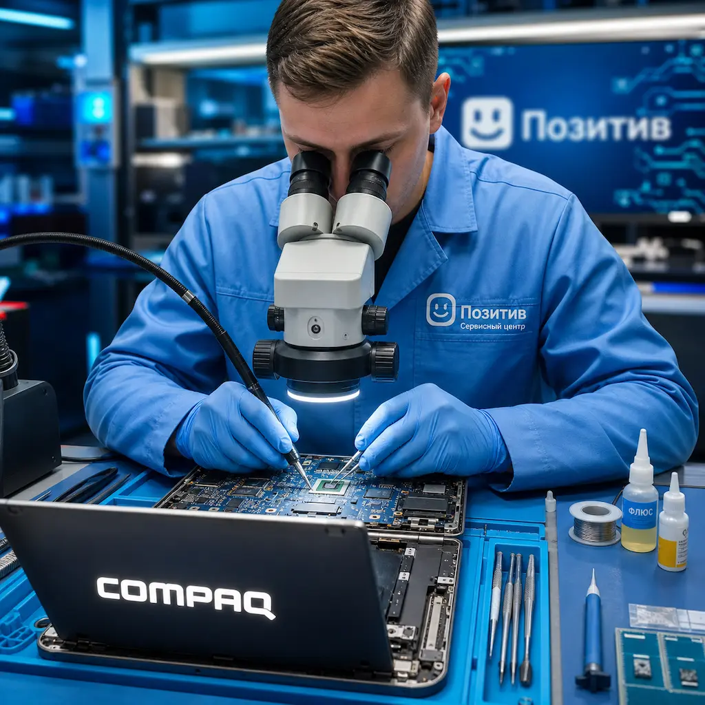 Замена видеокарты ноутбука Compaq в Люберцах
