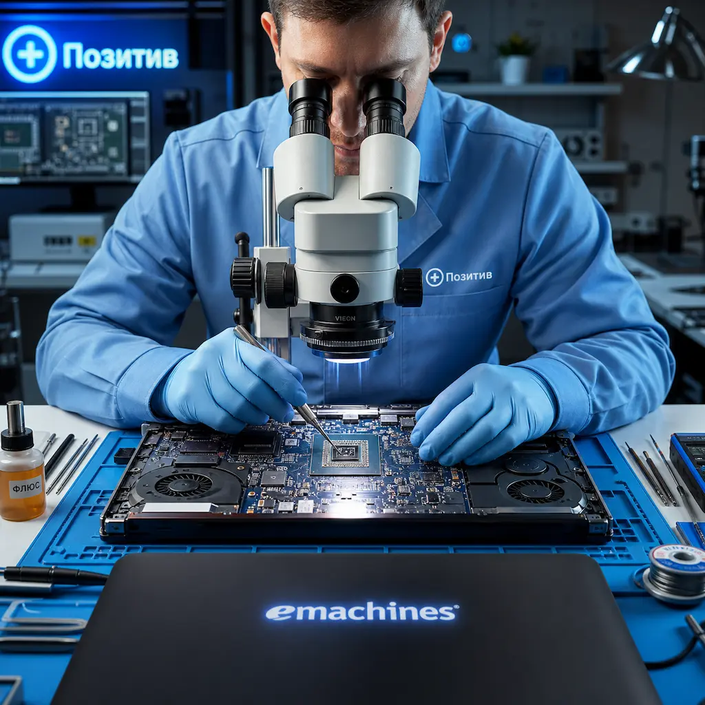 Замена видеокарты ноутбука Emachines в Люберцах