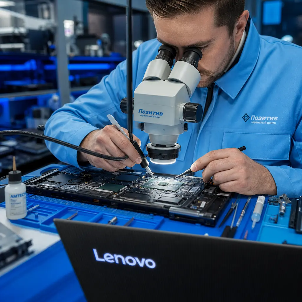 Замена видеокарты ноутбука Lenovo в Люберцах