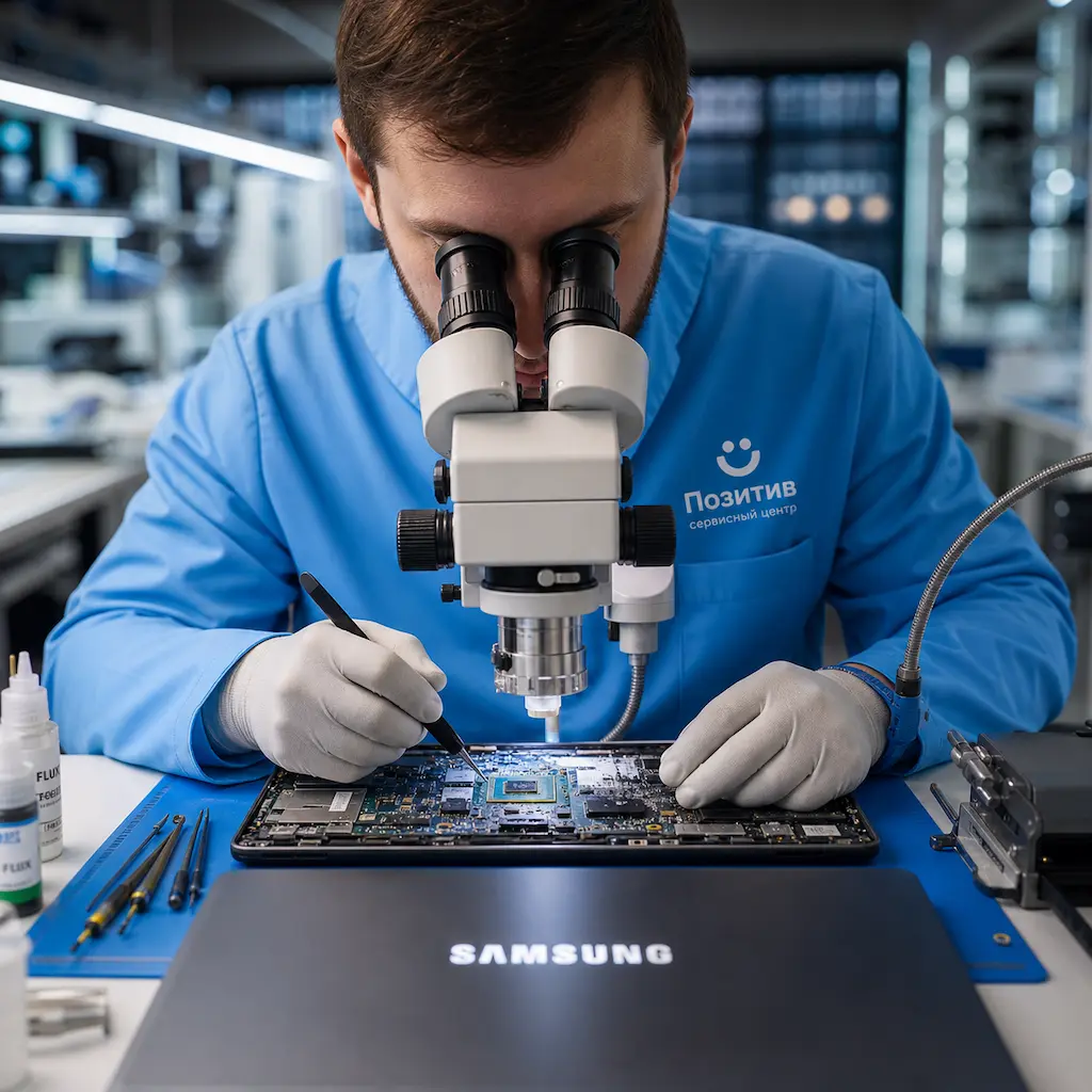 Замена видеокарты ноутбука Samsung в Люберцах