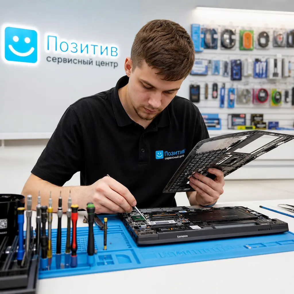 заменить клавиатуру на ноутбуке Lenovo в Люберцах
