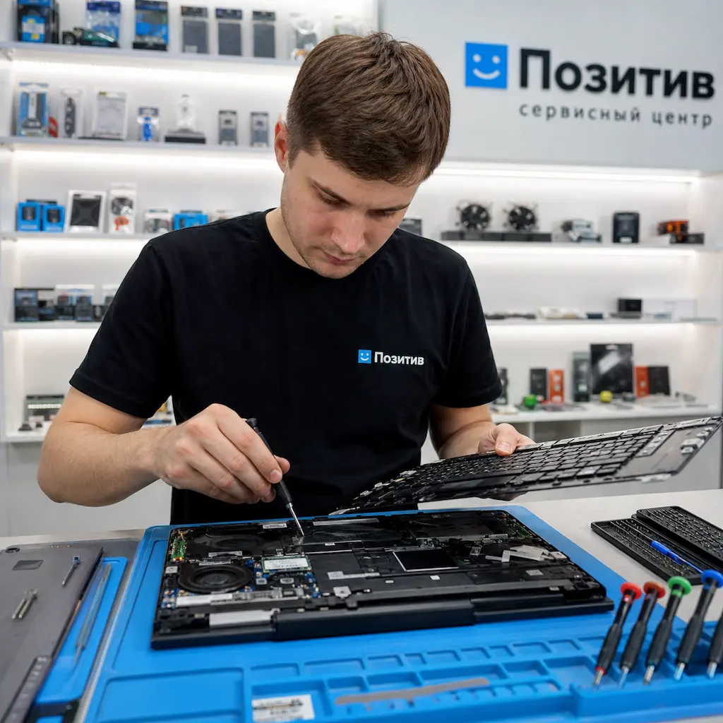 заменить клавиатуру на ноутбуке Samsung в Люберцах