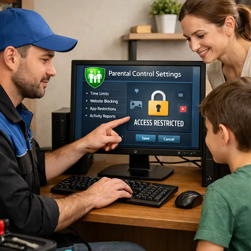 Родительский контроль на компьютере и ноутбуке в Люберцах