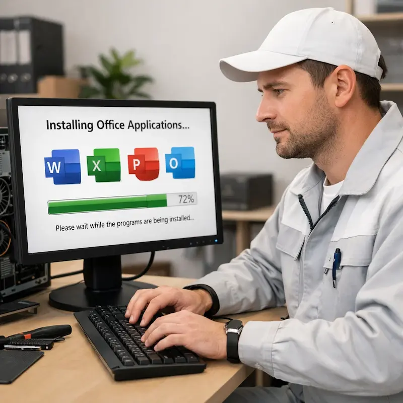 установка офисных программ на компьютер в Люберцах