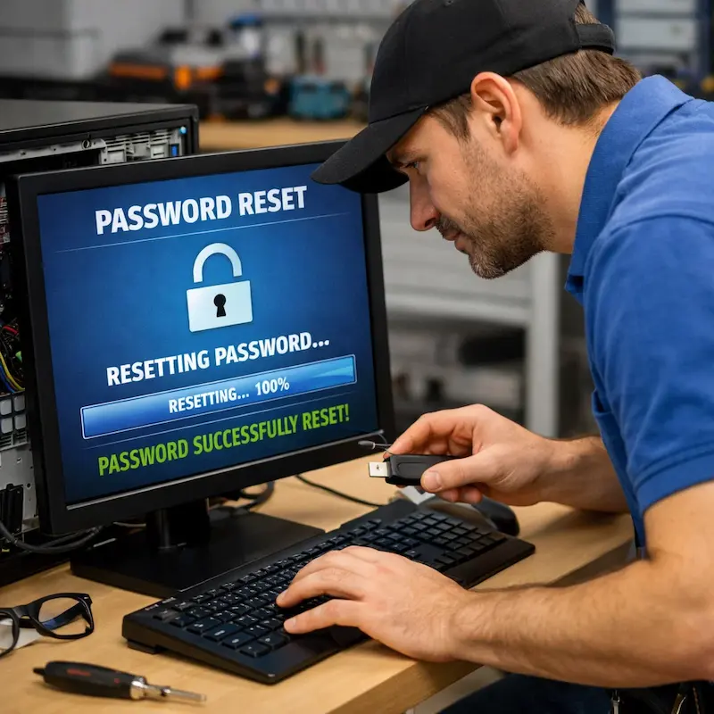 Сброс пароля от компьютера в Люберцах