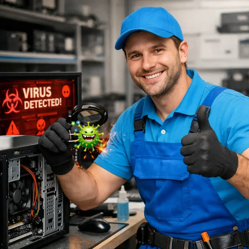 Удаление вирусов с компьютера в Люберцах