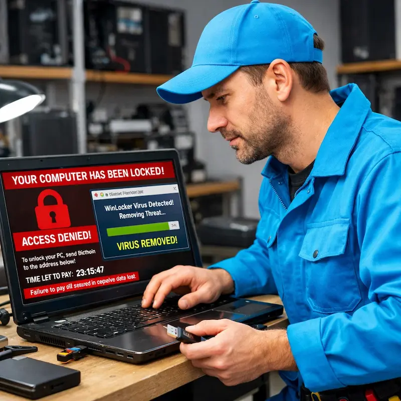 Поможем разблокировать компьютер и ноутбук в Люберцах